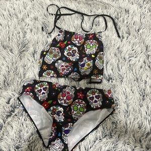 New medium skull bikini set.